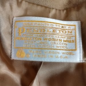 Pendleton Women's VTG M Medium Light Brown Tan Blazer Jacket